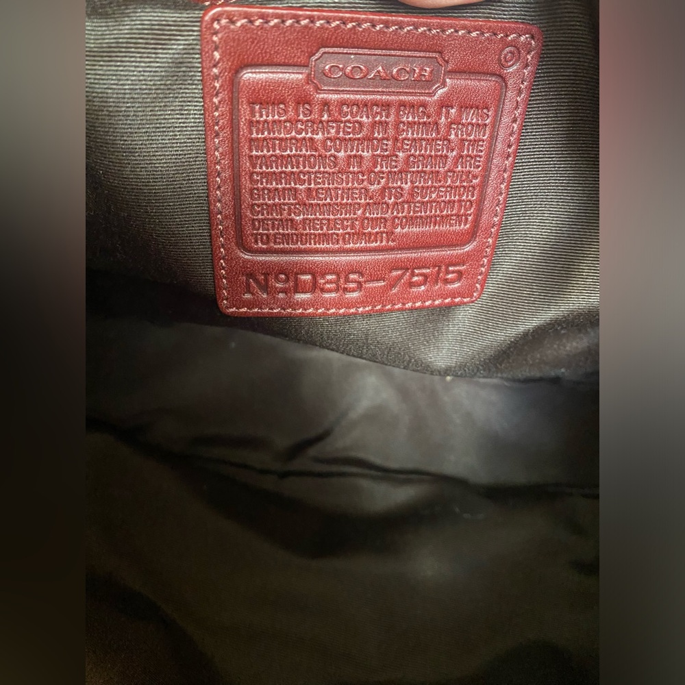 Coach Burgundy Red Leather Tote NWOT - Picture 15 of 15
